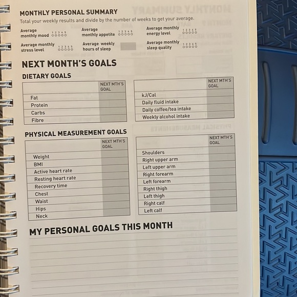New Spiral Bound Diet and Exercise Diary - Tracker. - Picture 7 of 8